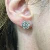 Diamond Rosette Earrings