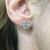 Diamond Rosette Earrings