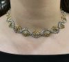 Vintage 1.90ct Diamond Ruby 18kt and Platinum Necklace