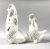 Donald Brindley Mid Century Modern English Bone China Poodles