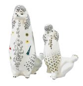 Donald Brindley Mid Century Modern English Bone China Poodles