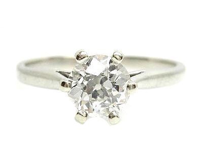 Vintage Diamond Solitaire Ring