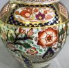 English Imari Bone China Covered Mantle Urns