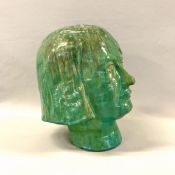 Stoneware Bust of a Woman With Bobbed Hair, circa 1930