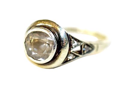 Edwardian 1.13ct Diamond 10kt Ring