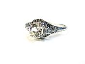 Edwardian .80ct Diamond Platinum Ring