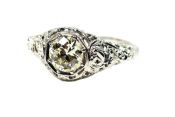 Edwardian .92ct Diamond Solitaire 14kt Ring