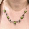 Edwardian Peridot and Seed Pearl Necklace