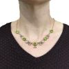 Edwardian Peridot and Seed Pearl Necklace