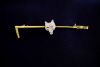 Edwardian Ruby and Diamond Fox Head Riding Crop Brooch
