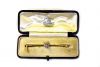 Edwardian Ruby and Diamond Fox Head Riding Crop Brooch