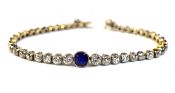 Edwardian Sapphire and Diamond Bracelet