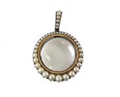 Edwardian Seed Pearl Locket Pendant
