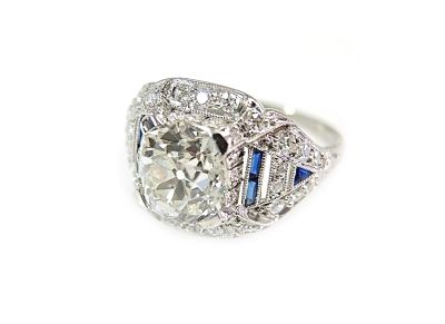 Edwardian 2.34ct Diamond Platinum Ring
