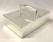 Edwardian Era English Sterling Silver Cigar Humidor
