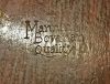 Edwardian Era Oval Mahogany Tray with Satinwood Inlay and Brass Handles