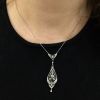 Edwardian Diamond Pendant Necklace