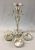 Edwardian Silver Plate Epergne with Three Hanging Baskets