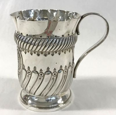 Edwardian Sterling Silver Christening Cup, Birmingham 1906
