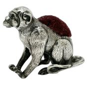 Edwardian Adie & Lovekin Ltd. Sterling Silver Monkey Pin Cushion 