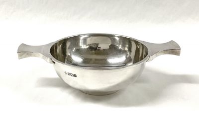Edwardian Sterling Silver Quaich Cup, Fully Hallmarked for Sheffield 1900