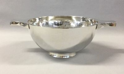 Edwardian Sterling Silver Scottish Quaich Cup, Hallmarked For Chester 1908