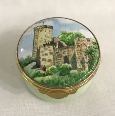 Enamel Box Commemorating Warwick Castle