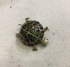 Enameled Turtle Brooch