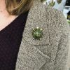 Enameled Turtle Brooch