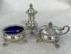 English Sterling Silver Condiment Set In Original Presentation Box