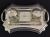English Art Deco Silver Plate Double Inkwell & Stand