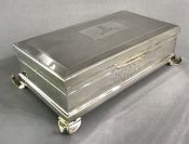 English Art Deco Sterling Silver Box