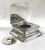 English Art Deco Sterling Silver Inkwell, By Silversmiths Carrington