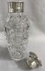 English Art Deco Sterling Silver & Cut Crystal Cocktail Shaker