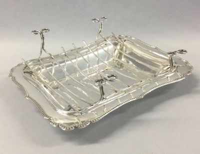 English Silver Plate Asparagus Serving Dish, circa 1920-30