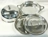 English Silver Plate Covered Round Entree Dish