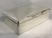 English Sterling Silver Cigarette Box