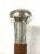 English Sterling Silver Topped Walking Stick