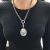 A English Sterling hallmarked Victorian Locket with Handmade Belcher Link Chain