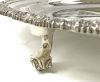 English Victorian Silver Plate Meat Dome With Well and Tree Platter
