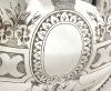 English Victorian Silver Plate Meat Dome With Well and Tree Platter