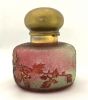 European Acid Etched Cameo Glass Inkwell, circa 1890