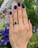 Modern Sapphire and Diamond Engagement Ring