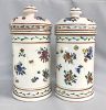 Faience Apothecary Jars, France, 19th Century