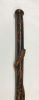 Figural Carved Hardwood Walking Stick of a Serpent Slithering