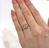 Vintage .62ct Diamond Platinum and 18kt Filigree Ring
