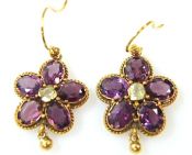 Floral Tourmaline Earrings