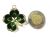 Vintage Diamond Pearl and Enamel Four Leaf Clover Pendant Brooch