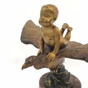 Franz Bergman Austrian Bronze Hood Ornament