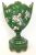 French 19th Century Enamelled Glass Mantle Vases